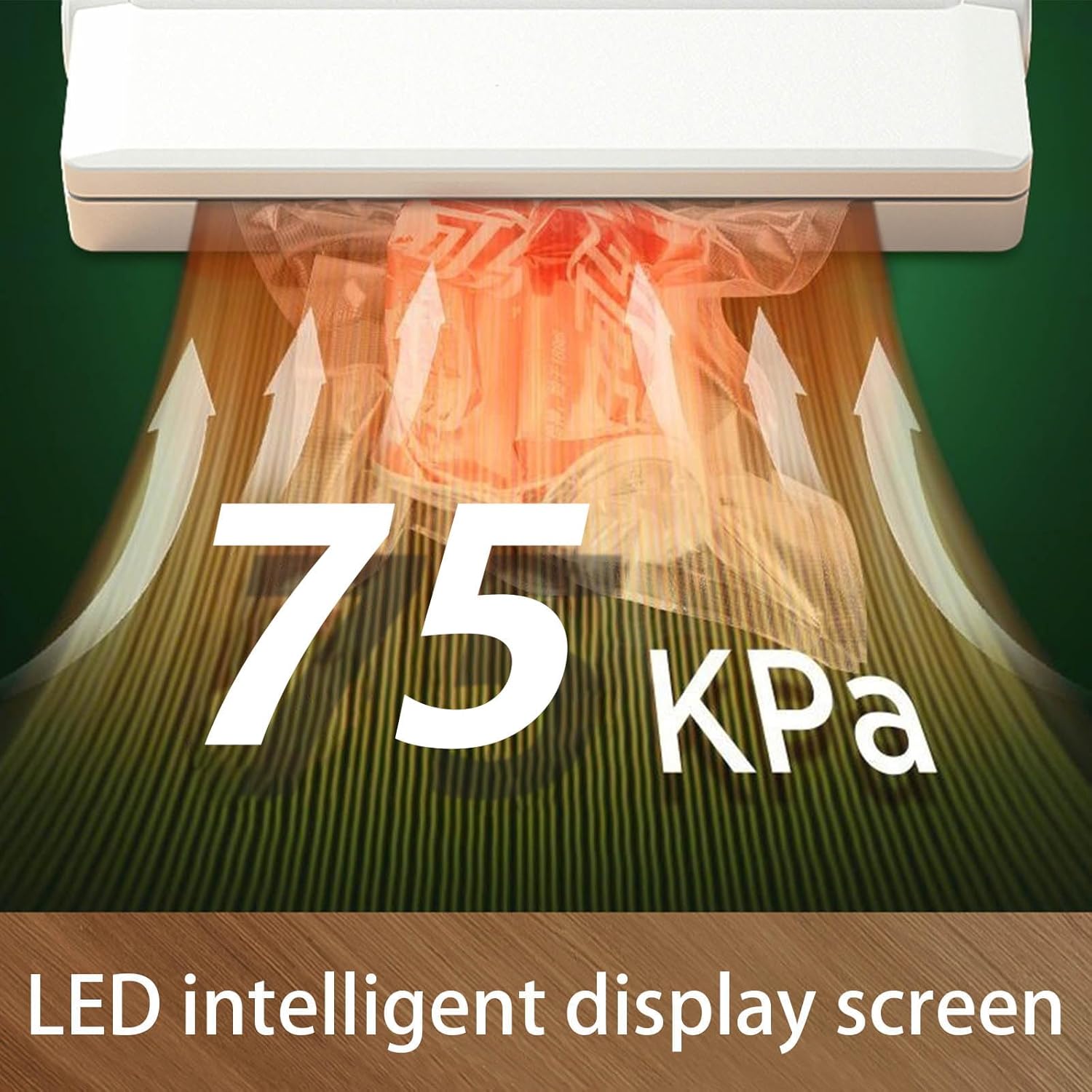 Food Vacuum Sealer Machine,Dry/Wet Modes,75KPA Strong Suction,Compact Household Vacuum Sealer,Digital Countdown Timer,Includes 20 Vacume Sealed Bags,for Home Kitchen Use,Restaurant Food Storage - Image 6