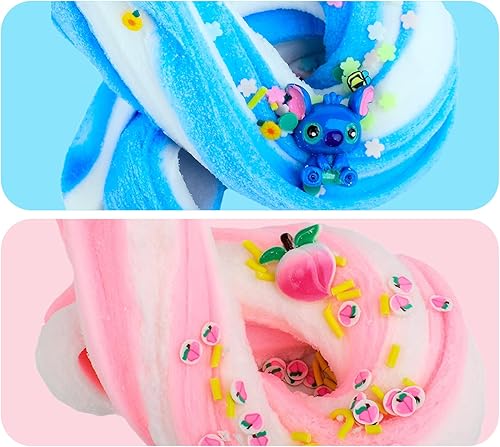 Miniatura 6 de Paquete de 2 kits de limo de nube, juguete para aliviar el estrés, para educación de juegos infantiles, recuerdo de fiesta, cumpleaños y regalo,