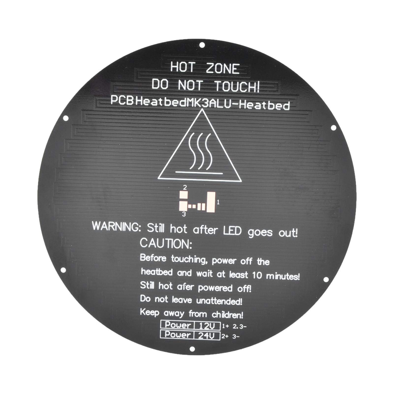 Precise Stable Round Hot Bed, Thinness Heat Bed, Pressure Resistance For Printer 3D Printer