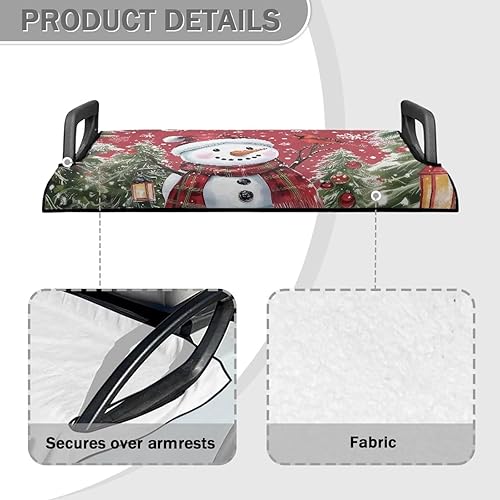 Miniatura 9 de Fundas de asiento de Navidad HoHo para carrito de golf, manta universal para carrito de golf, accesorios de tela súper duradera y suave