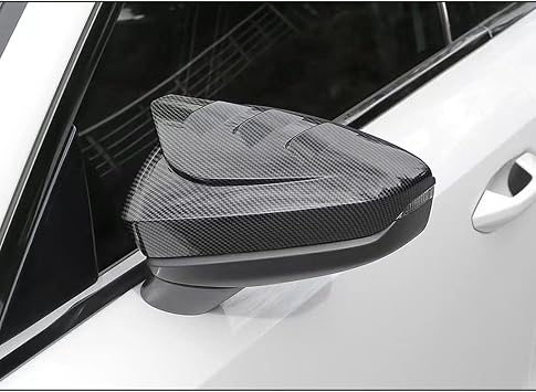 Carbon Fiber Rearview Mirror Cover Cap Housing Protective Cover for Exterior Mirrors for Audi A3/A3L 2014-2021 Rearview Mirror Accessories Carbon FiberSize2021,ColorA