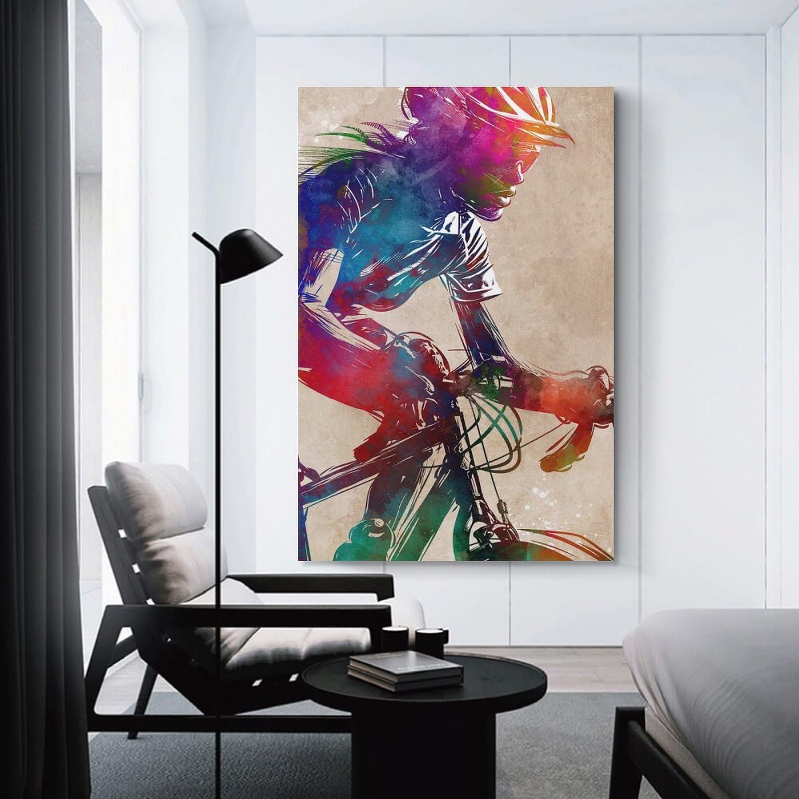 Junmoney Room Decor Wall Art Cycling Sport Art 3, 12x18inch(30x45cm), for Gallery Wall Layouts in Home Or Office, Home Wall Art for Statement Displays
