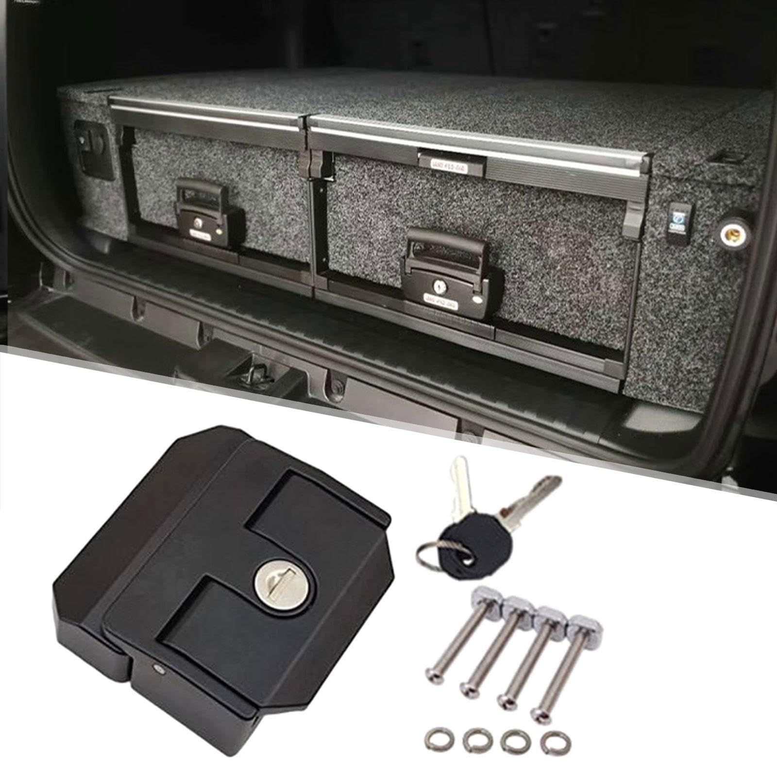 LOVIVER de Bloqueo para Caja de Herramientas, Cerradura para Caja de Distribución Eléctrica con Accesorios M5 X 40, interior negro