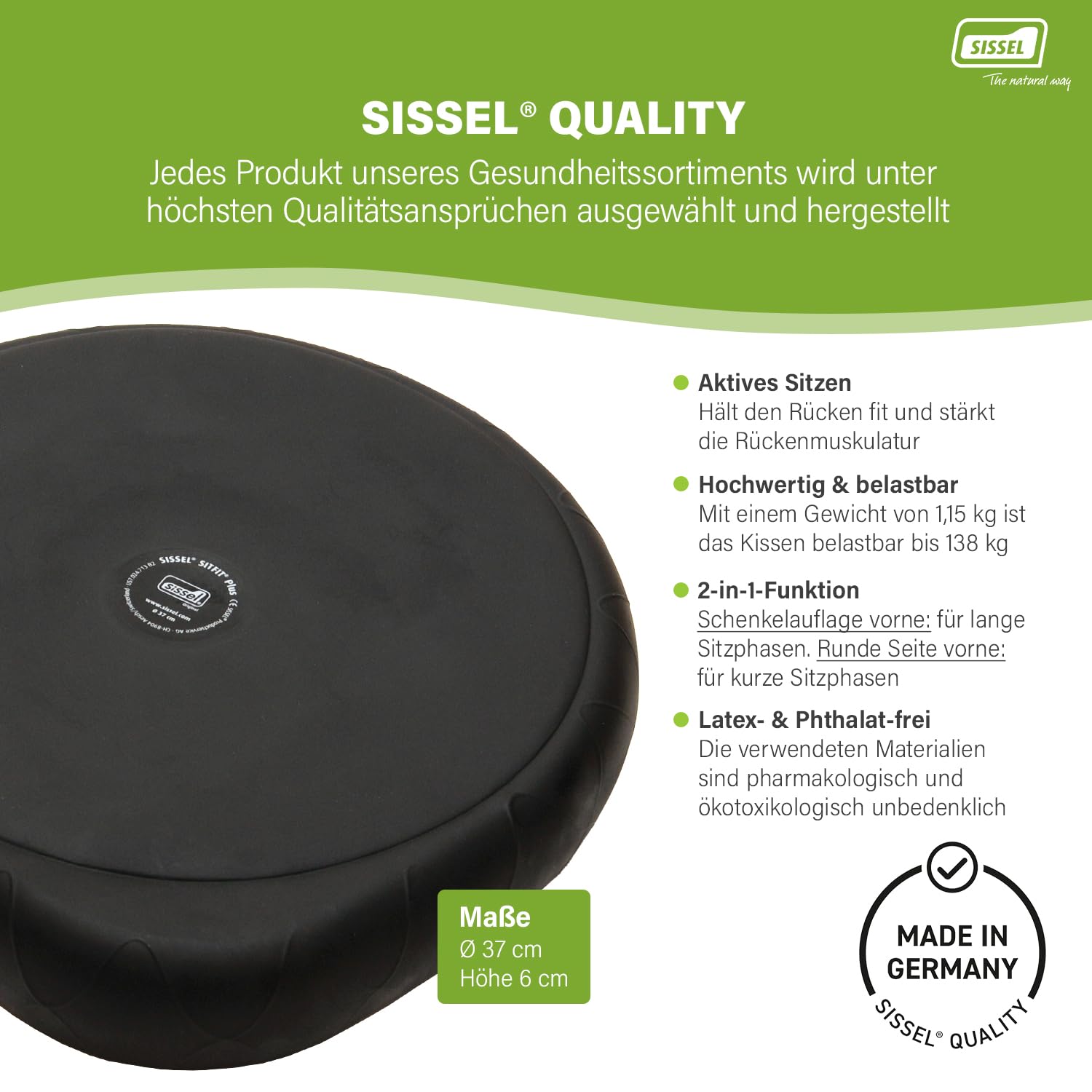 SISSEL SITFIT | Balance Kissen & Balance Pad | Sitzkissen Stuhl