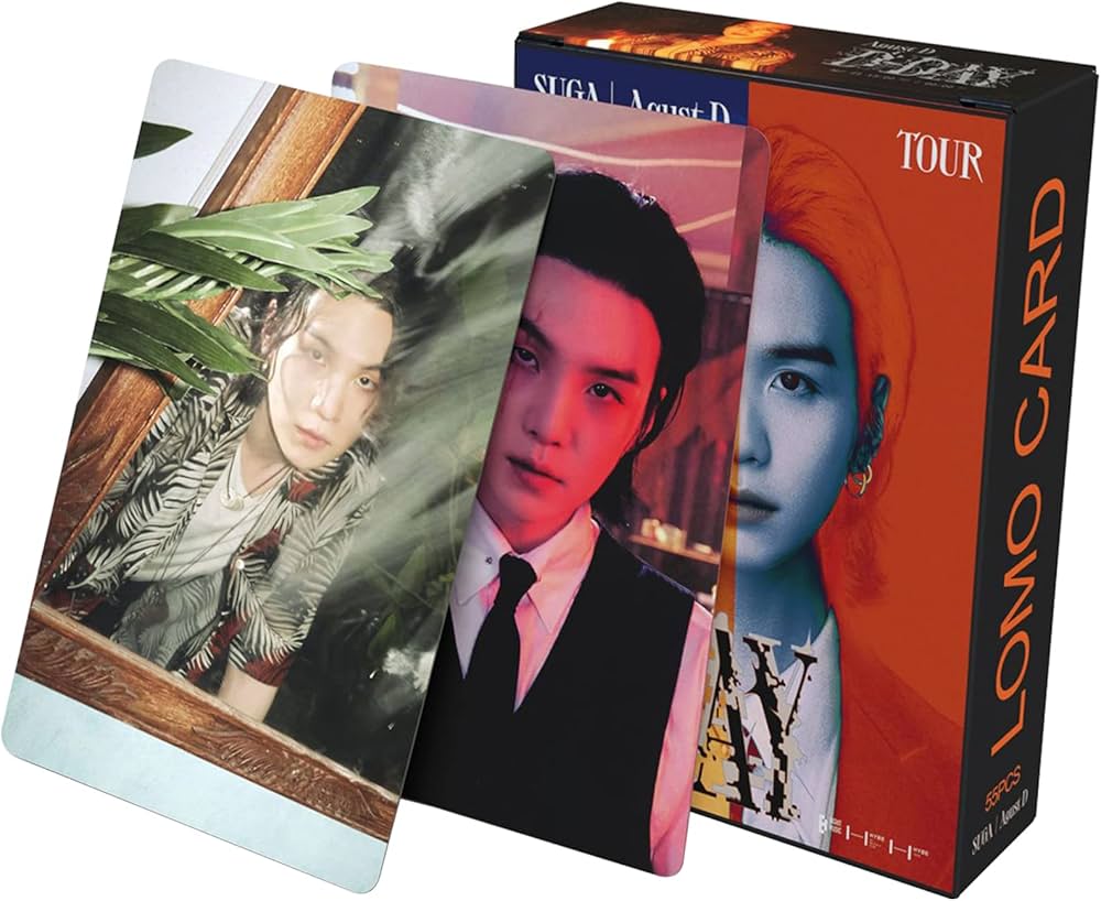 KPOPBP SUGA D-Day Solo Album Agust D Photocards Kpop Lomo Card Set