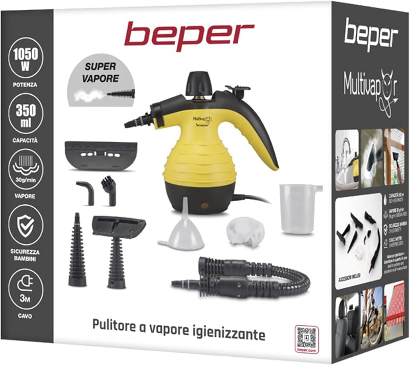 Beper Gőztisztító Kézi Gőzös Tisztítógép Otthonhoz