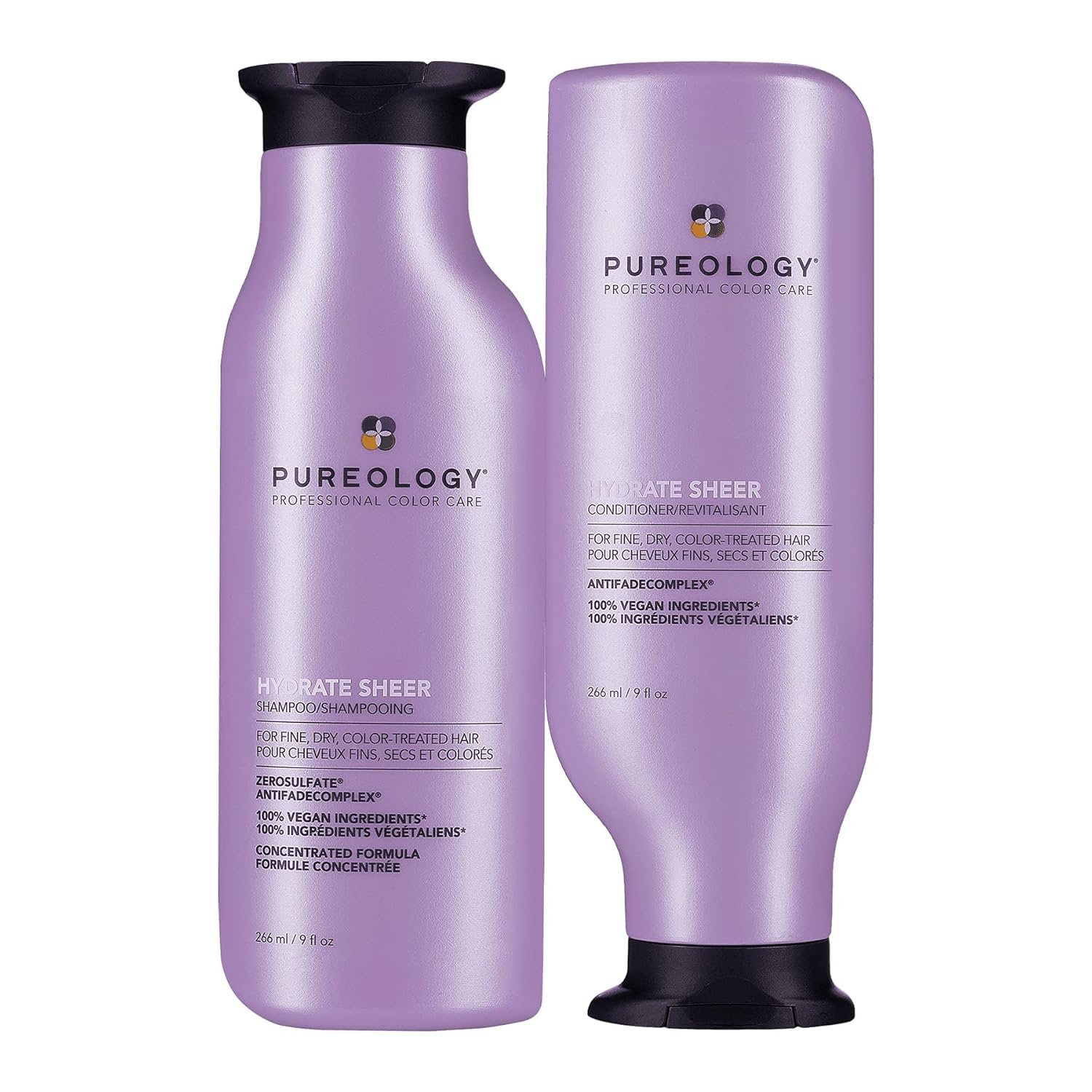 Hydrate Sheer | Moisturising Shampoo and Conditioner Duo Set, For Fine, Colour Treated Hair, Vegan