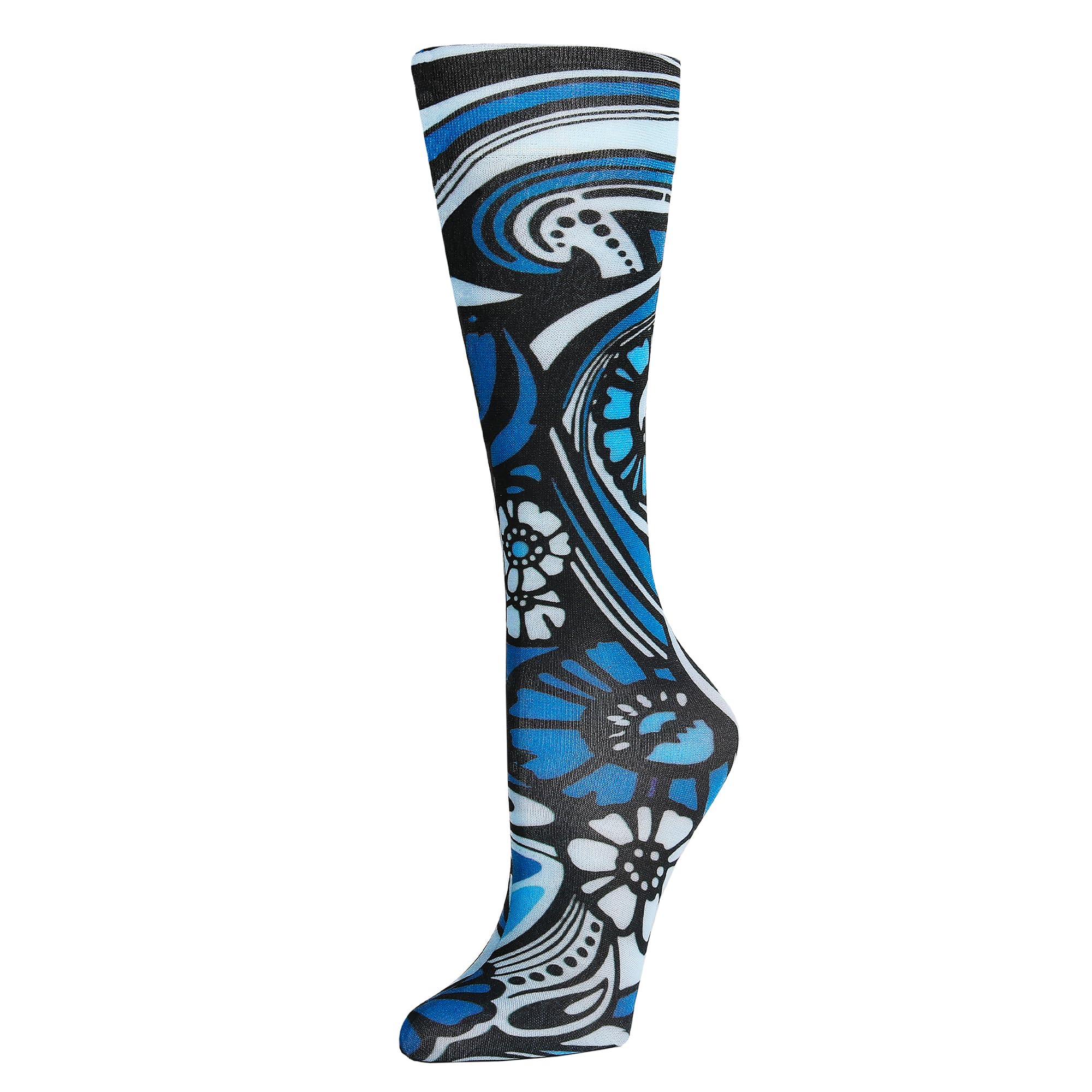 Celeste Stein Therapeutic Graduated Women Compression Socks, Diabetic Socks For Womens, 8-15 mmHg For Regular Calf