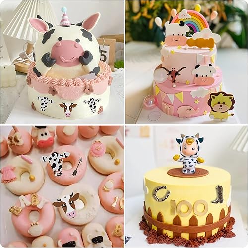 Miniatura 4 de Zixiang Molde de silicona de animales de vaca, ganado, cabeza de toro, moldes de silicona para fondant, herradura, flecha, para decoración de