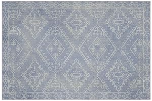 Vinyl Rug | Mid-Century Geo with Pops of Color Vinyl Floor Mat