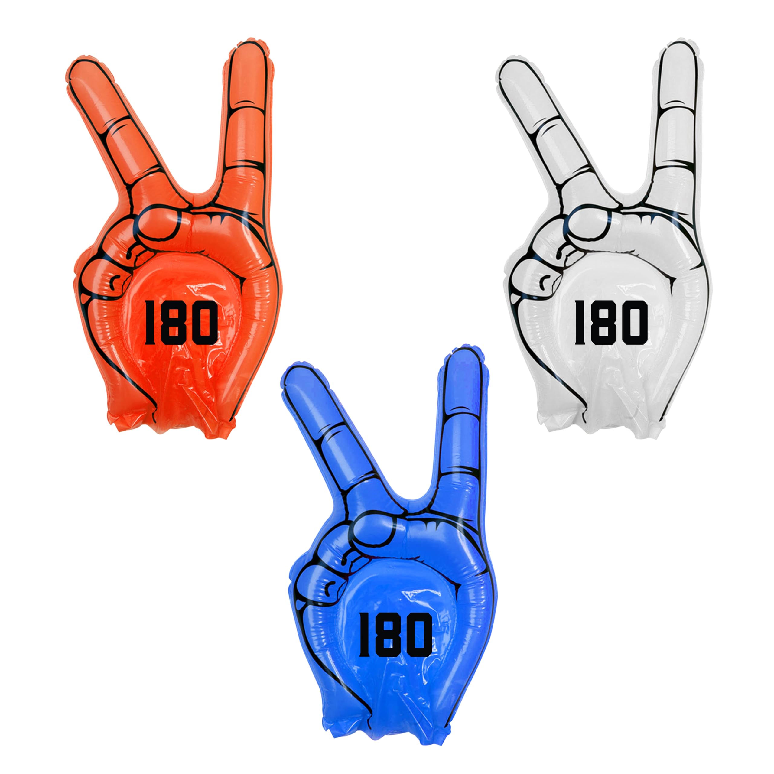 eBuyGB 180 Darts Inflatable Hand, LDPE Big Victory Finger Pointer, Fancy Dress Accessories, 2025 PDC World Darts Championship - Image 3