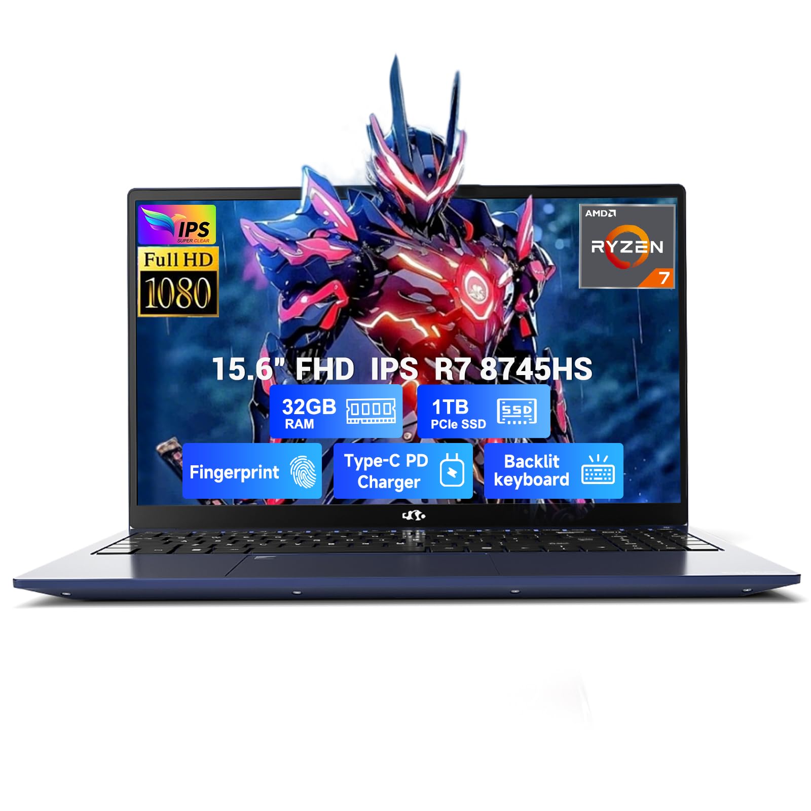 NIMO 15.6 AI Laptop 2026-2027| AMD Ryzen 7 8745HS 32GB DDR5 1TB SSD