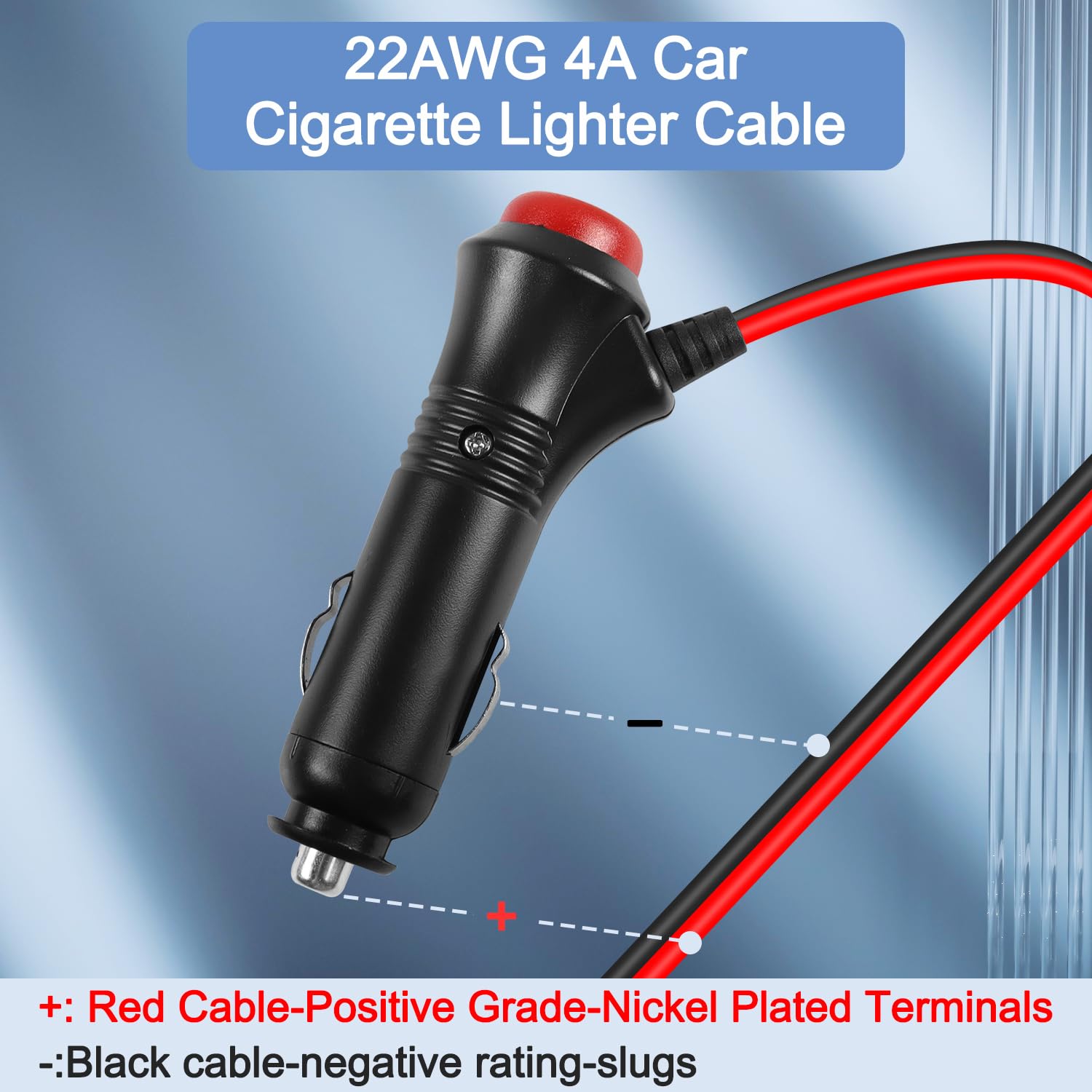 5 PZ/SET 12 V Connettore spina accendisigari auto maschio + Fusibile rosso LEDA-lk EUR 6,25