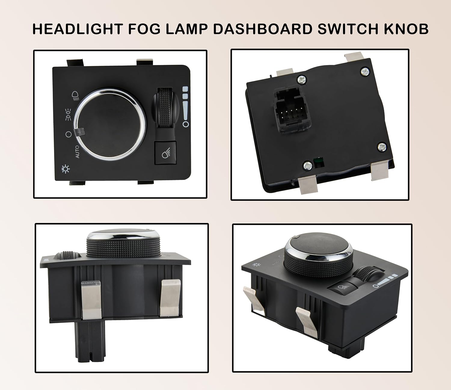 68146503AA Headlight lamp Dimmer Switch Fits for Dodge Ram 1500 2500 3500 2010,for Ram 1500 2011-2018,for Ram 2500 2011-2018,for Ram 3500/4500/5500/2011-2017.Replaces:68269910AA HLS1686