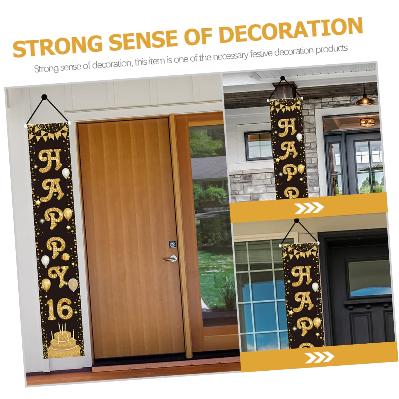 ibasenice 2 Paia Di Decorazioni Per Feste Di Compleanno Decorazioni Da Appendere Festoni Insegne Da Veranda Striscioni Per Attività