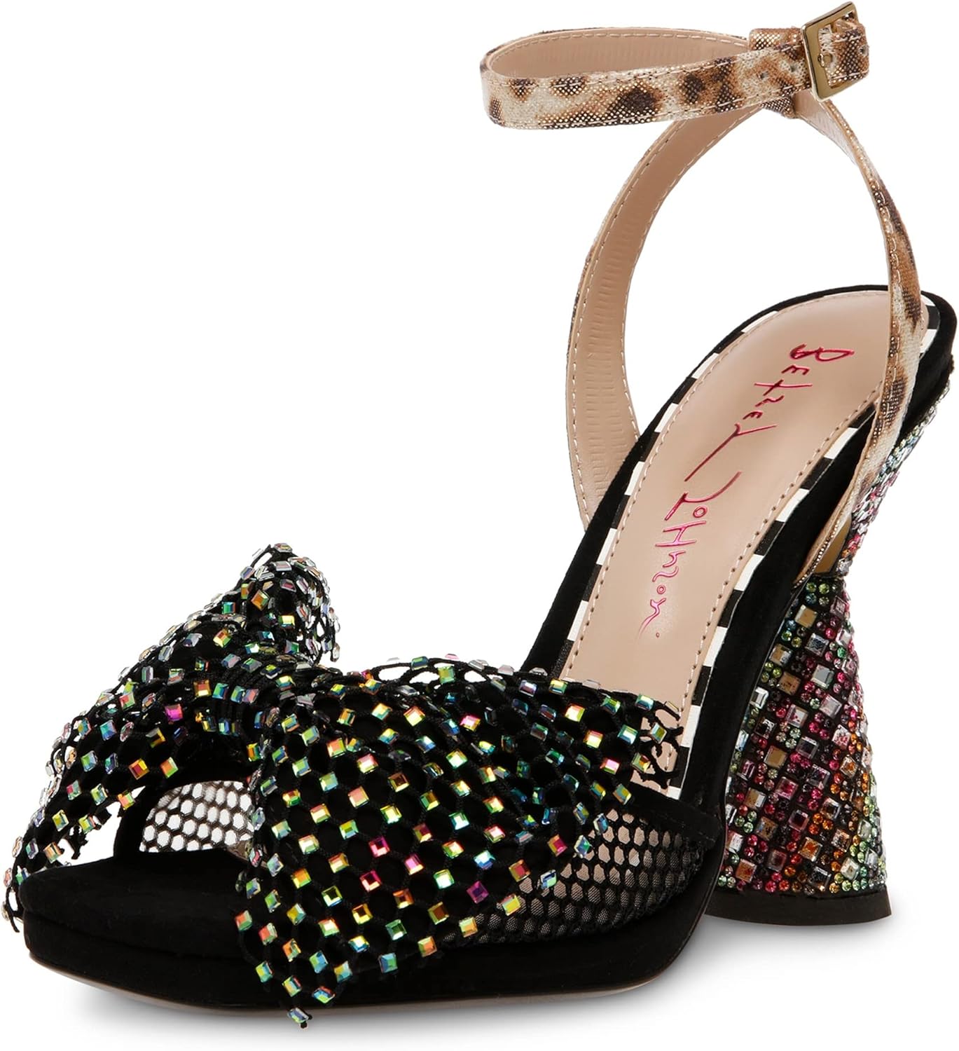 Betsey Johnson Women's Aisha Pump, Black Multi, 6