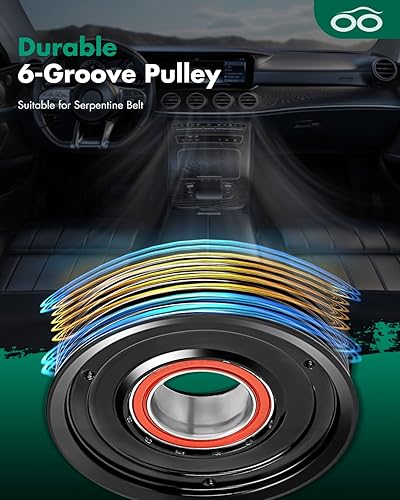 Miniatura 772 de SCITOO Compresor de CA para Acura TSX 2.4L 2004 2005 2006 2007 2008, CO 10849T Compresor de aire acondicionado con embrague 38810RBBA01 10360661