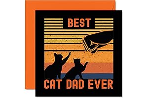 Hilarious Cat Dad Birthday Card: The Purr-fect Gift from the Feline