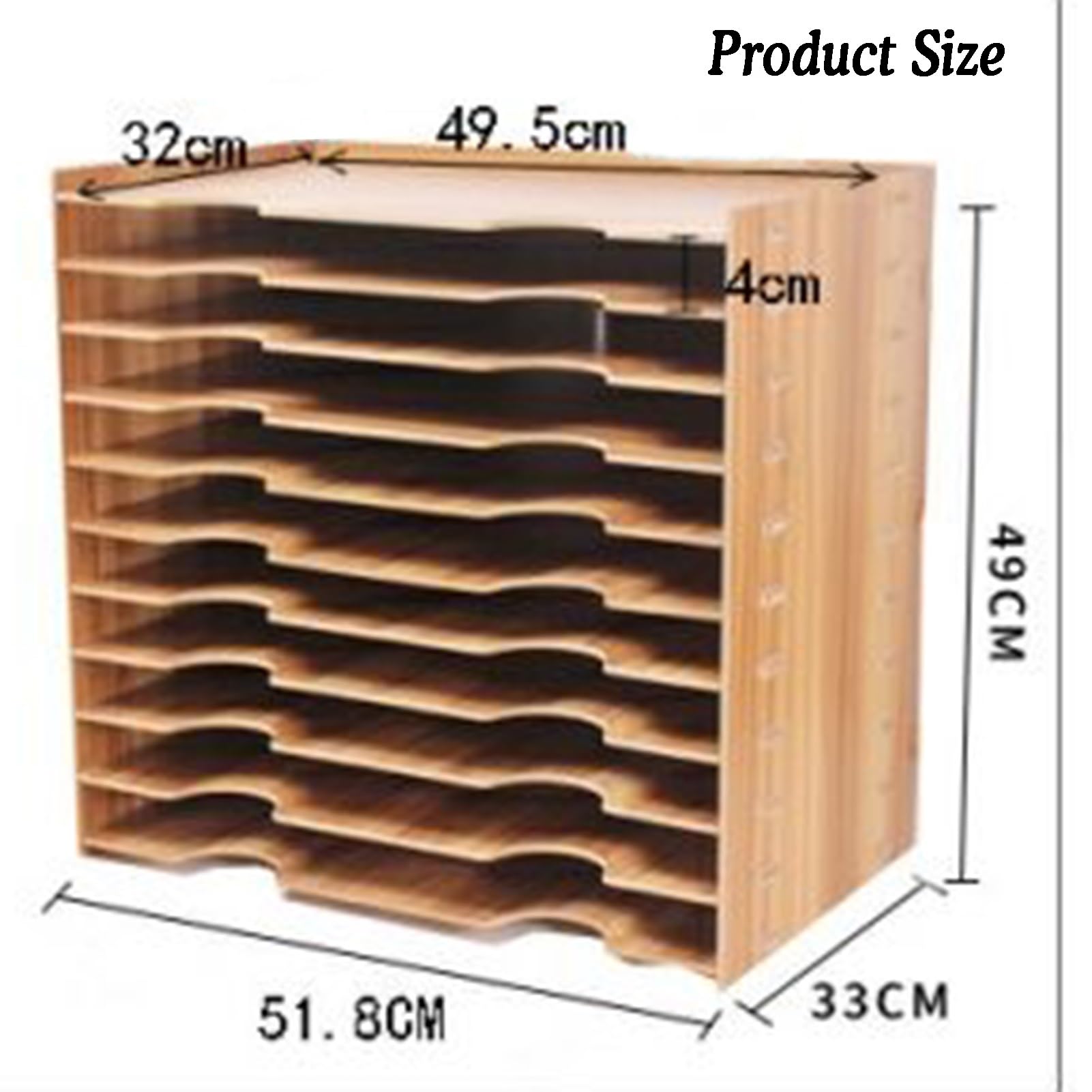 Organiseur de bureau en bois pour la maison, la salle de classe, le bureau et l'école, casier à papier de bureau et trieur de livres pour étudiants