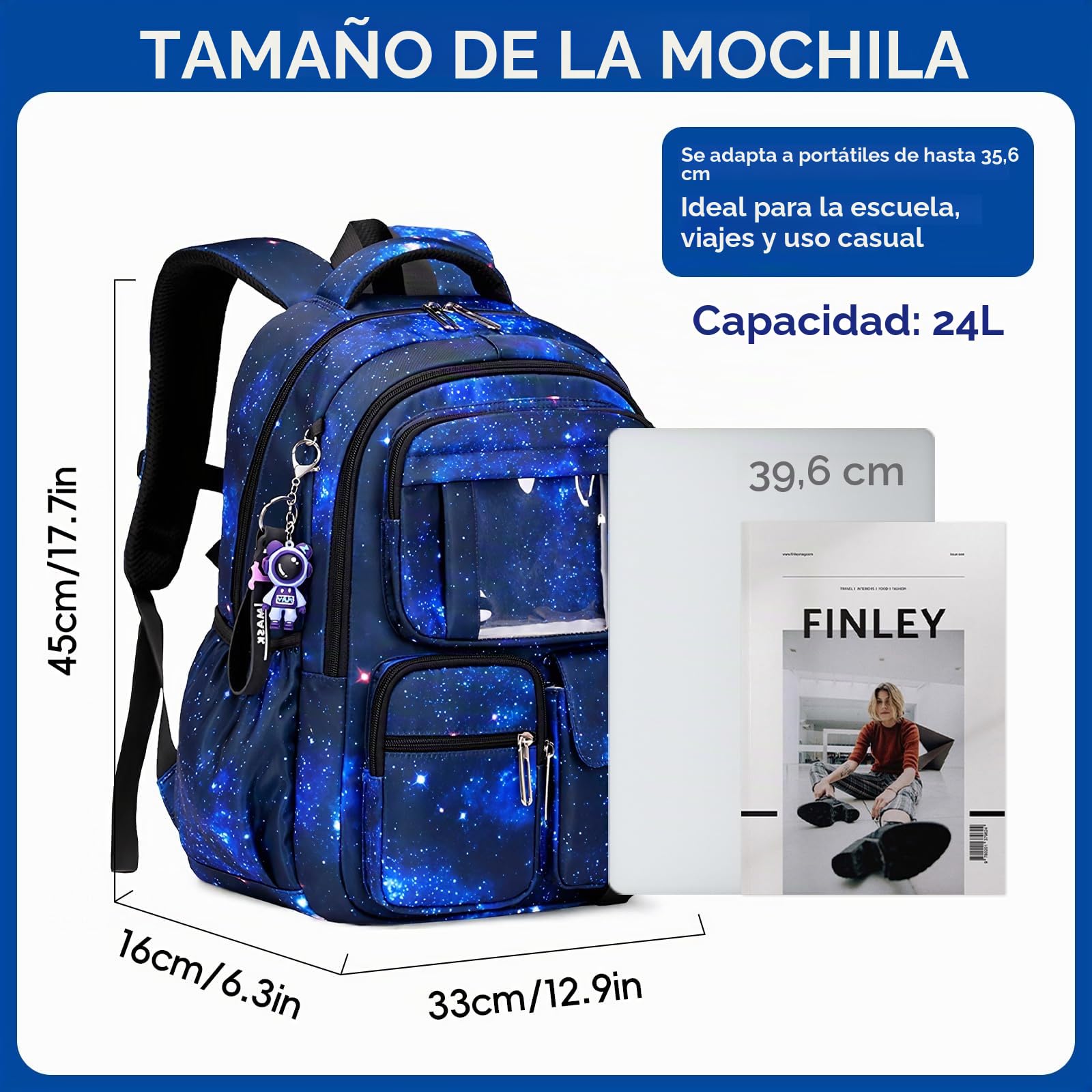 Amythe Mochila Escolar Niño, Mochilas Colegio Transpirable, 8 10 12 Años