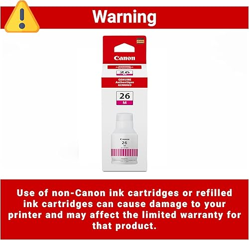 Miniatura 4 de Canon GI-26 Botella de tinta magenta, compatible con impresoras GX7020 y GX6020 Supertank