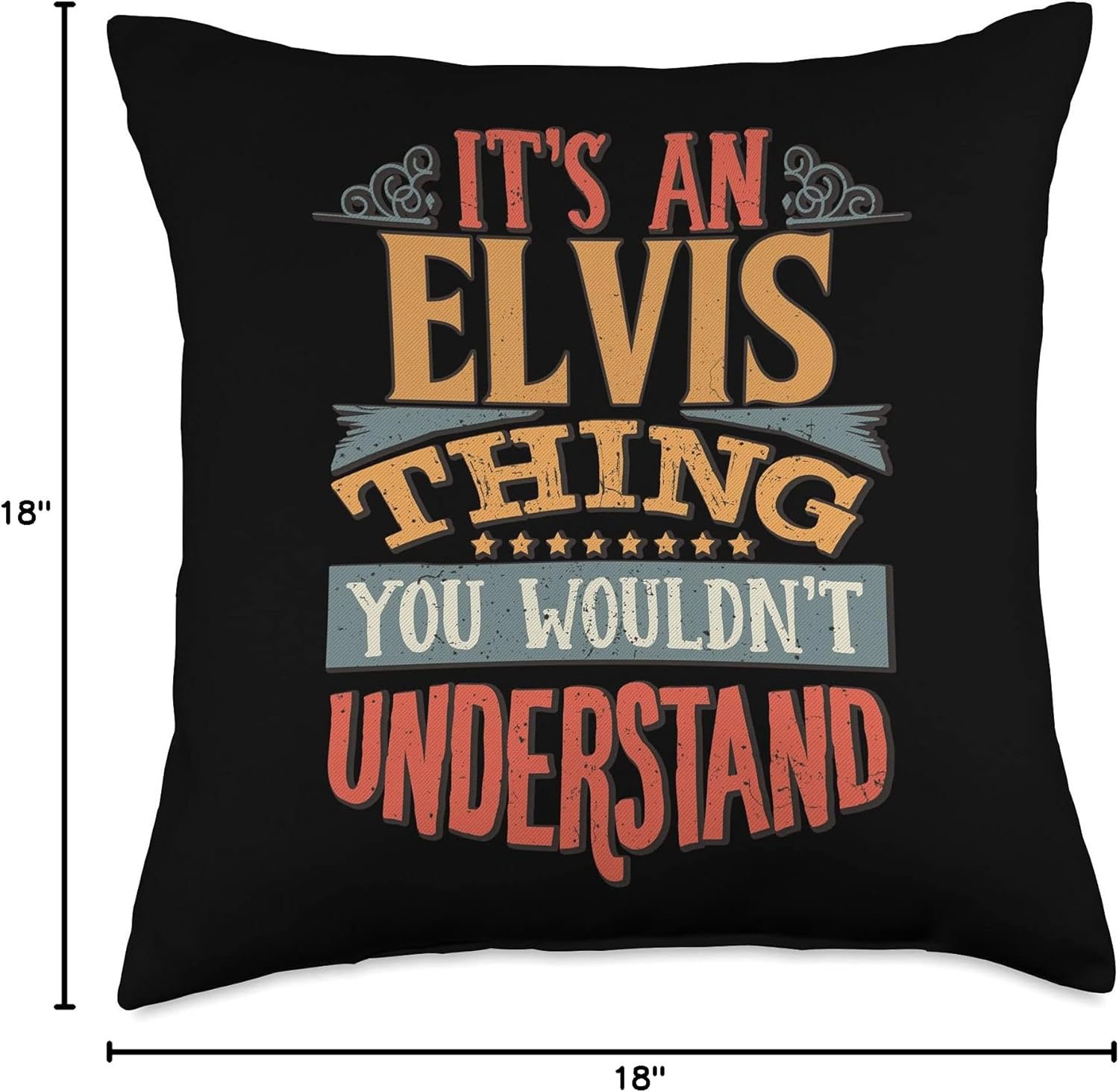 Elvis Name Throw Pillow