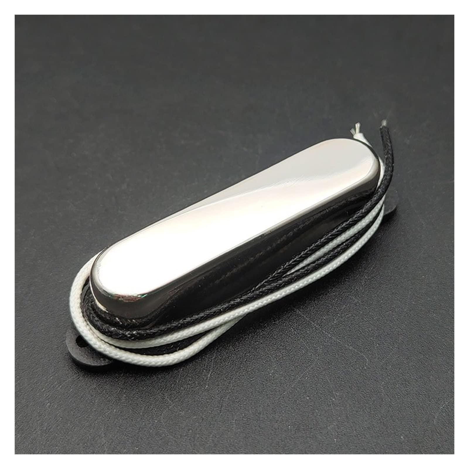KLKL Alnice V Sealed Single Core Neck Pickup Alnico 5 Magnet Fiber Plate Bobbin Rod Chrome Electric Guitar Humbucker