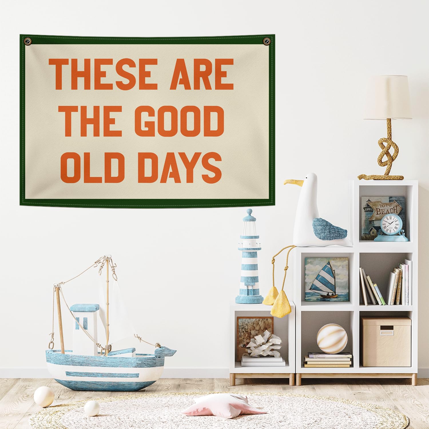 Cilrii These Are The Good Old Days Canvas Banner, Wall Banner Decor For Room, 2030 Inches