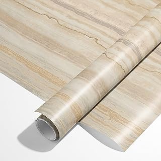 17"x196" Peel and Stick Wallpaper for Renter Friendly, Removable Wallpaper Peel and Stick, Self-Adhesive Textured Contact Paper for Walls, Cabinets, Countertops(Roman Hole)