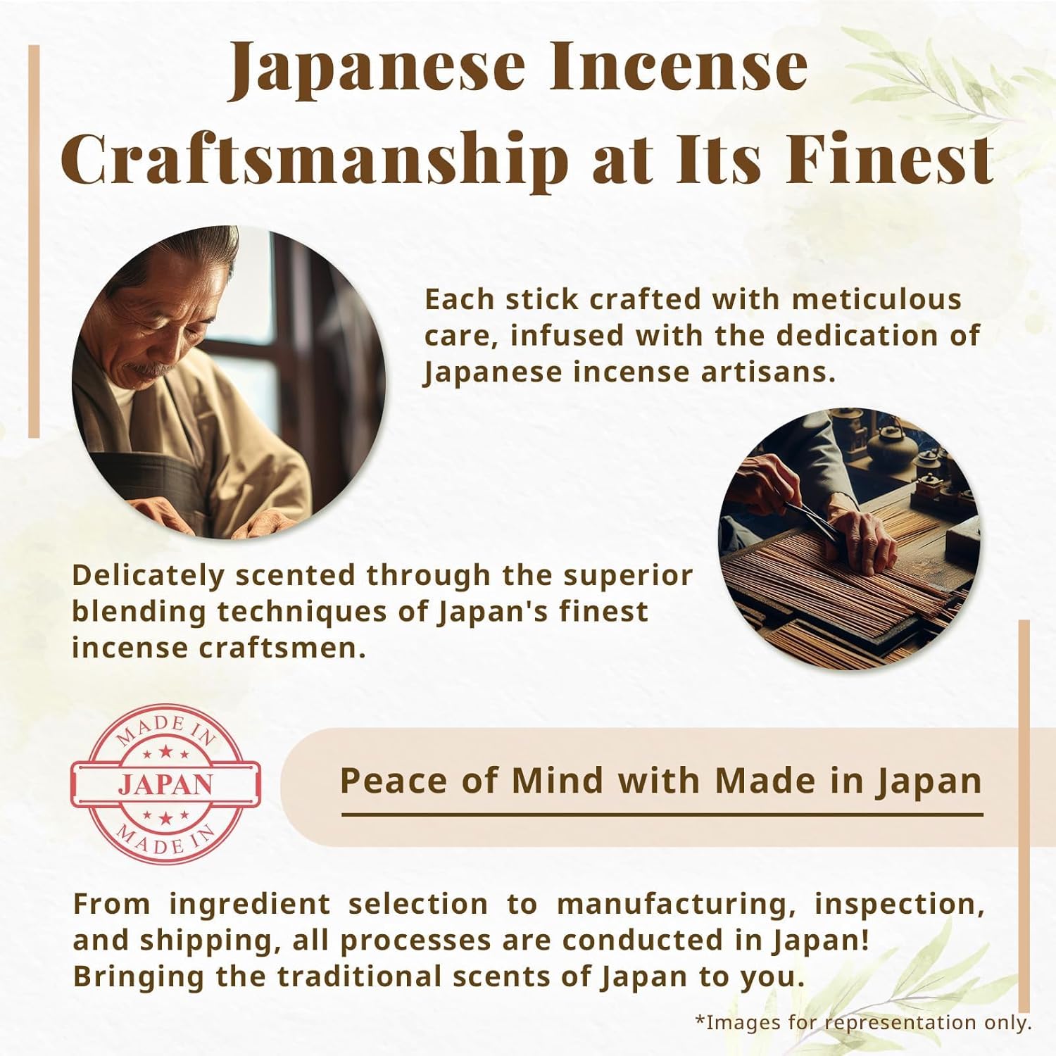 Hasegawa 永遠の今 | Hasegawa Original Low Smoke Japanese Incense Sticks | Agarwood & Sandalwood Blend | No Synthetic Fragrances (Mini, A Blend of Agarwood & Sandalwood) - Image 8