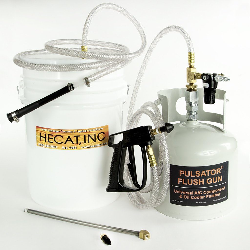 HECAT PULSATOR FLUSH GUN (118504) - Ecomomical A/C Component and Oil Cooler Flusher