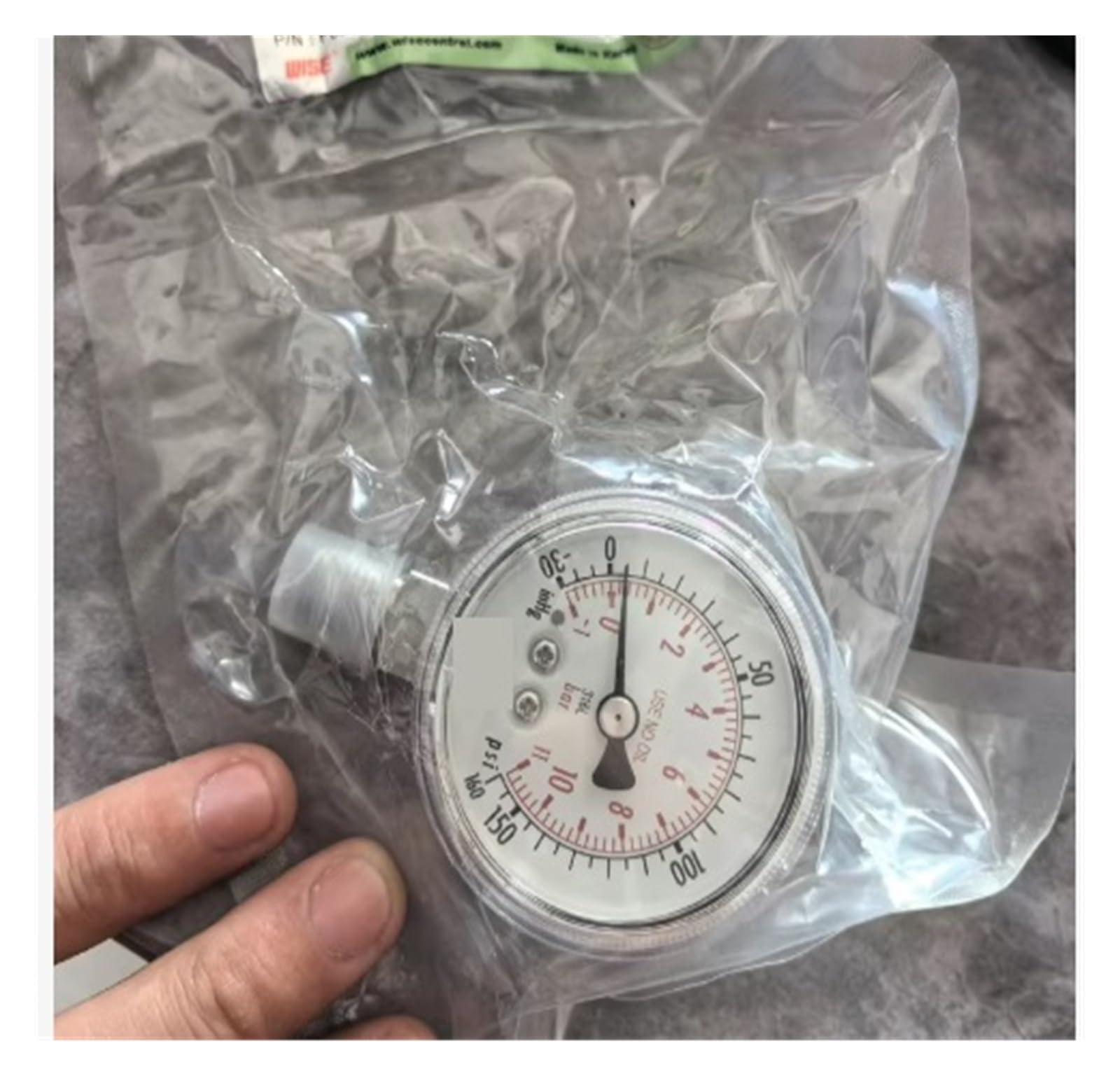 Manomètre numérique Manomètre d'origine P830 Connecteur mâle et Femelle axial Vertical F/MVCR à Connexion arrière -30 à 160 psi