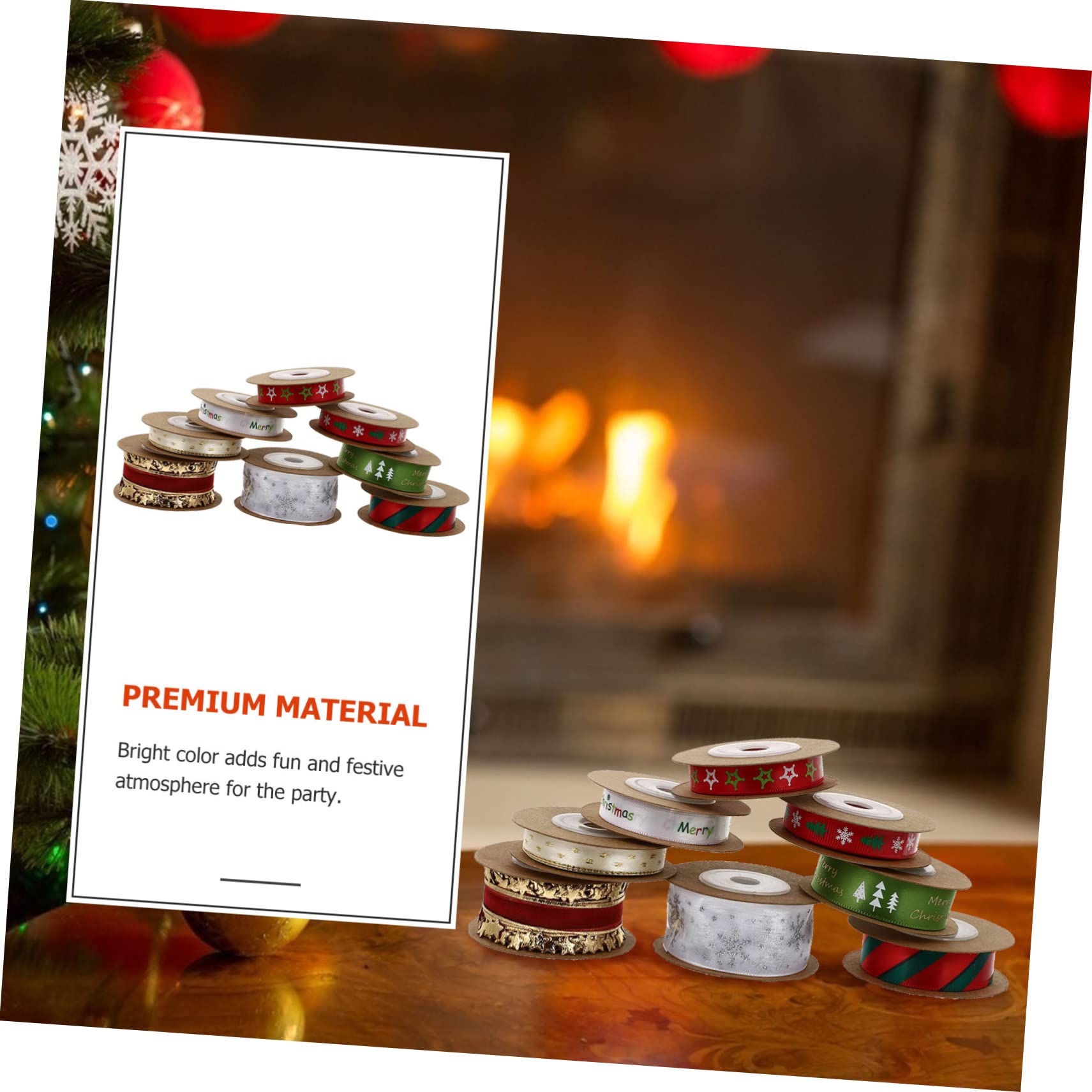 Tofficu 16stücke Teiliges Weihnachtsband Bunte Geschenkverpackung Für Weihnachtsdekoration Und Partyverzierungen Aus Strapazierfähigem Für Und Bastelprojekte