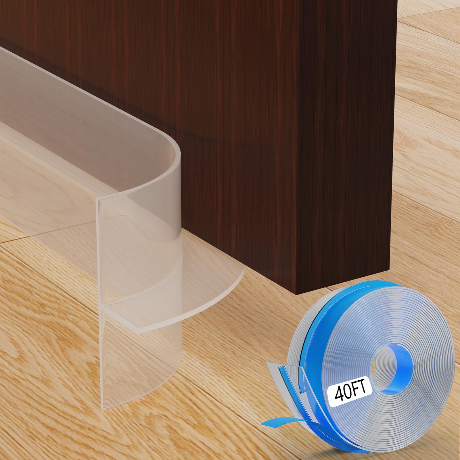 Joint en silicone en forme de T transparent isolant phonique et thermique 12m