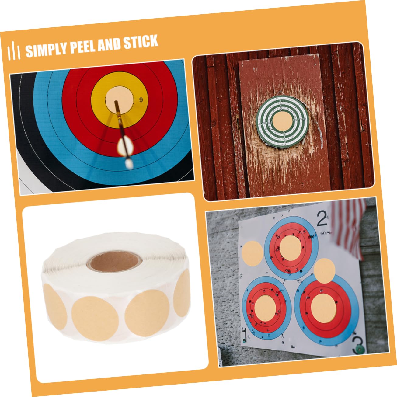 Toddmomy 3pièces Étiquettes Autocollantes Rondes Kraft pour Pratique Stickers Amovibles pour Marquer Et Organiser Étiquettes Écrites Et Réutilisables