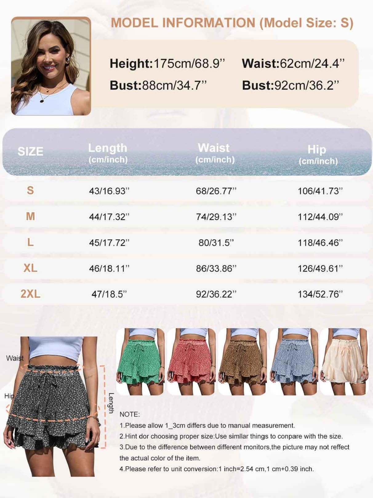 CheChury Pantaloncini Estivi da Donna in Lino a Vita Alta Casual, Gamba Larga Shorts Eleganti con Vita Elasticizzata da Spiaggia Fluenti