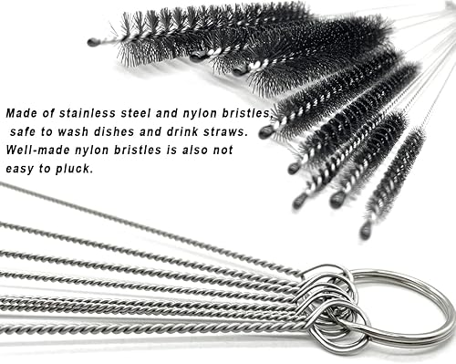 Miniatura 3 de 10 cepillos de tubo de alambre para limpiar tubos de latón, cepillo de alambre redondo de acero inoxidable, cepillo de limpieza de tuberías de