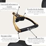 Paige Pro Retro Capo For Acoustic 6-String Guitar – Smooth Precision Adjustment | Classic Bar Design, Stainless Steel | Ultra-Thin, Buzz-Free Design | Gold Plated (Gold)