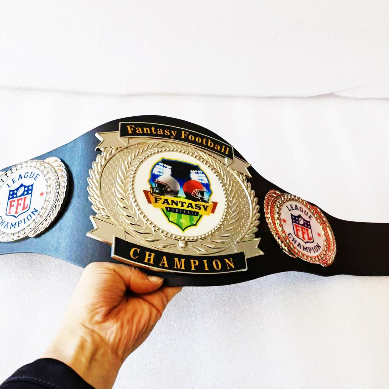 guancrown Fantasy Football Championship Belt - Adjustable Official Fantasy Football Belt - First Place Winner Award for Fantasy Football League