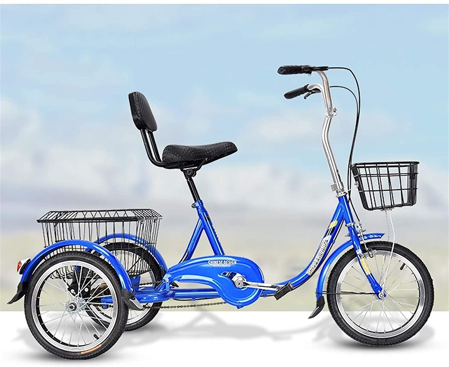 ARPELC Tricycle Adulte, Cruiser Trike Tricycle For Adultes Avec Panier, 3 Vu00e9los De Roues Adultes