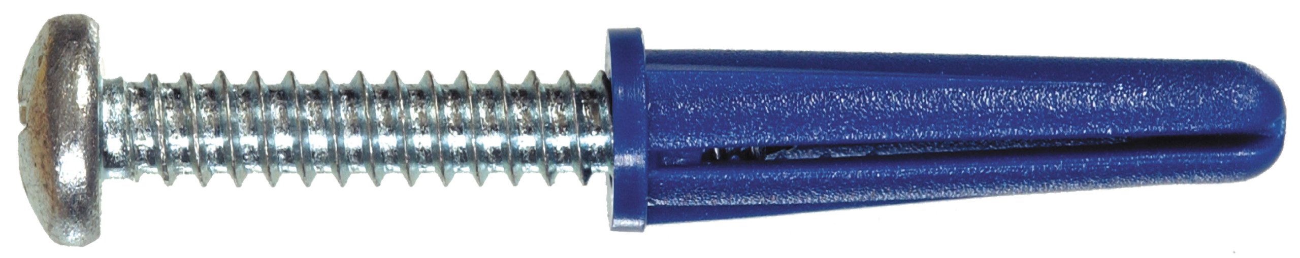 Blue Ribbed Plastic Anchors