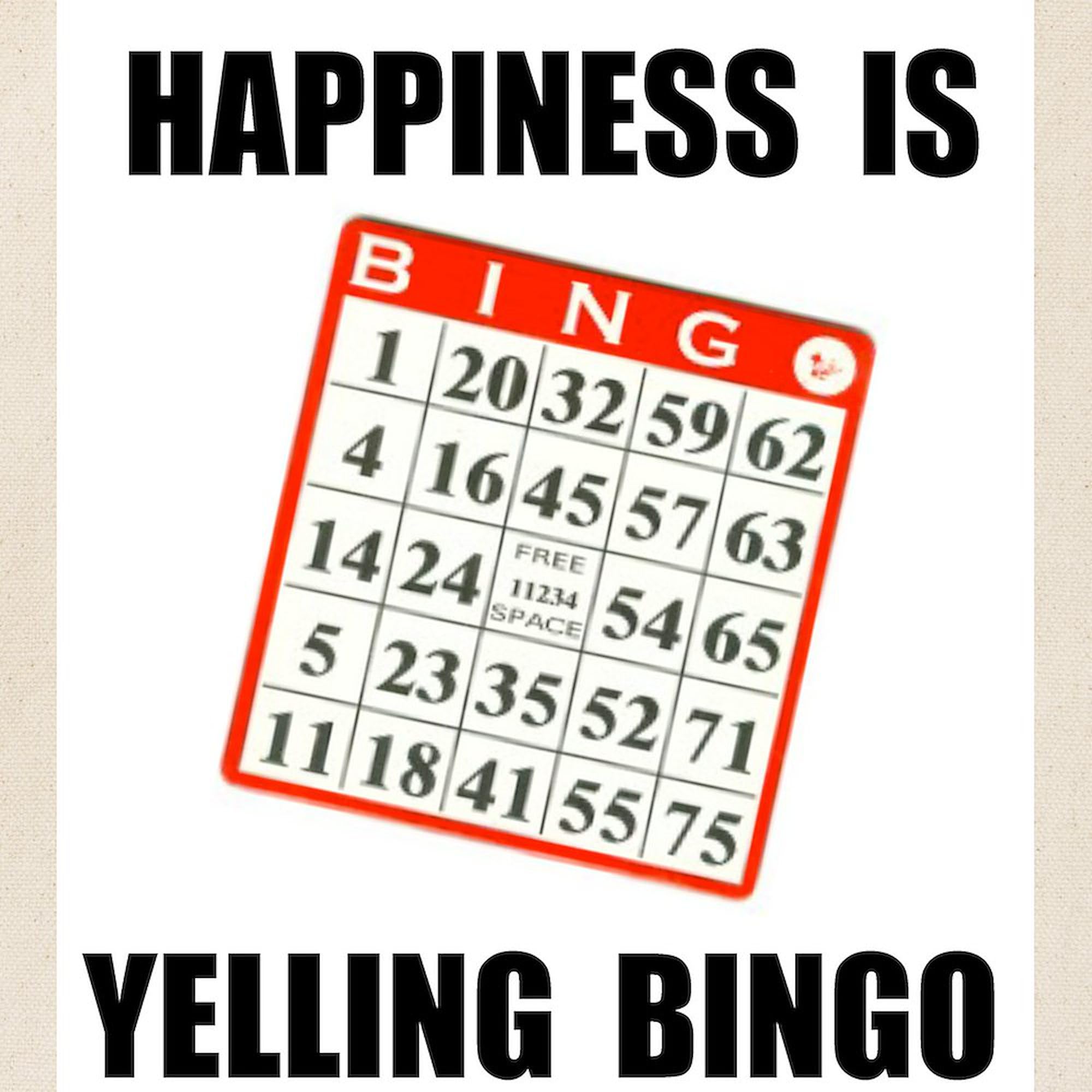 Funny Bingo Joke Tote Bag - Natural Canvas Reusable Shopping Bag, 15x15 Or 15x18 Inches - View #5