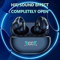 Vista 3 de Auriculares inalámbricos – Mini auriculares de conducción ósea con ganchos para los oídos – Impermeable Bluetooth 5.3 Clip en Orejas Abiertas Oído