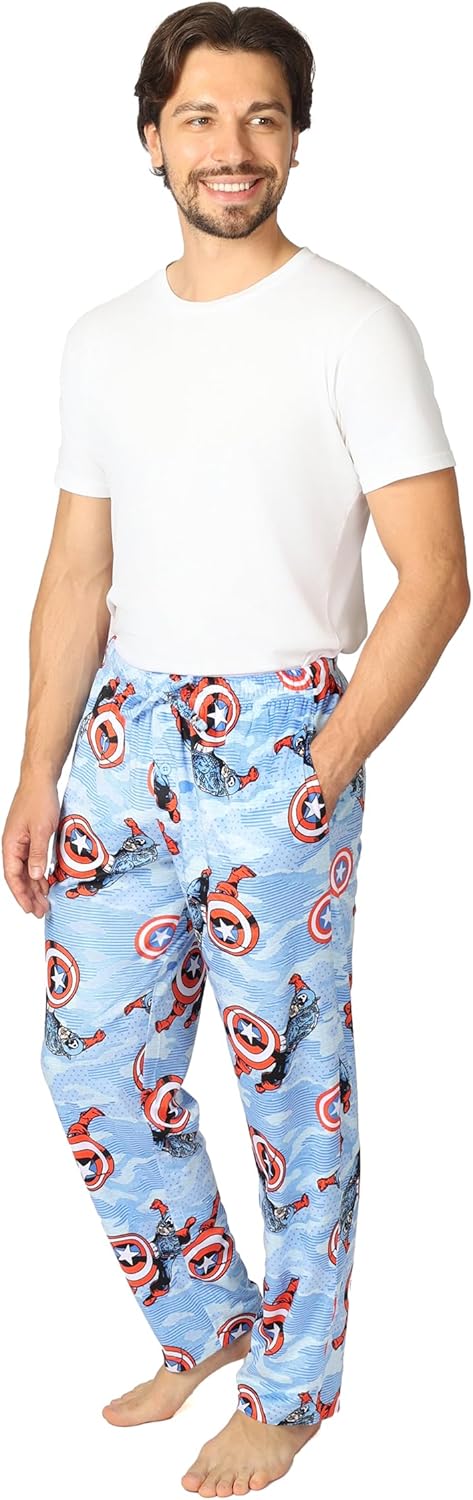Marvel mens Pajama Pants, Lounge Bottoms With Drawstring, Ultra-soft & Comfortable - Image 5