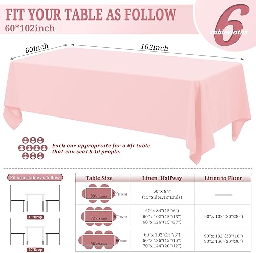 Miniatura 137 de Pesonlook Paquete de 4 manteles redondos blancos de 90 pulgadas, mantel de poliéster para mesas redondas, mantel lavable, resistente a las manchas