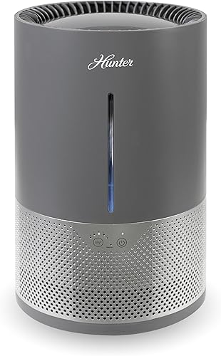 HHE150 Hunter Aspire 4.8L Humidificador evaporativo con filtro PermaWick (4.8L)  Elimina contaminantes y polvo blanco para limpiar la niebla y el
