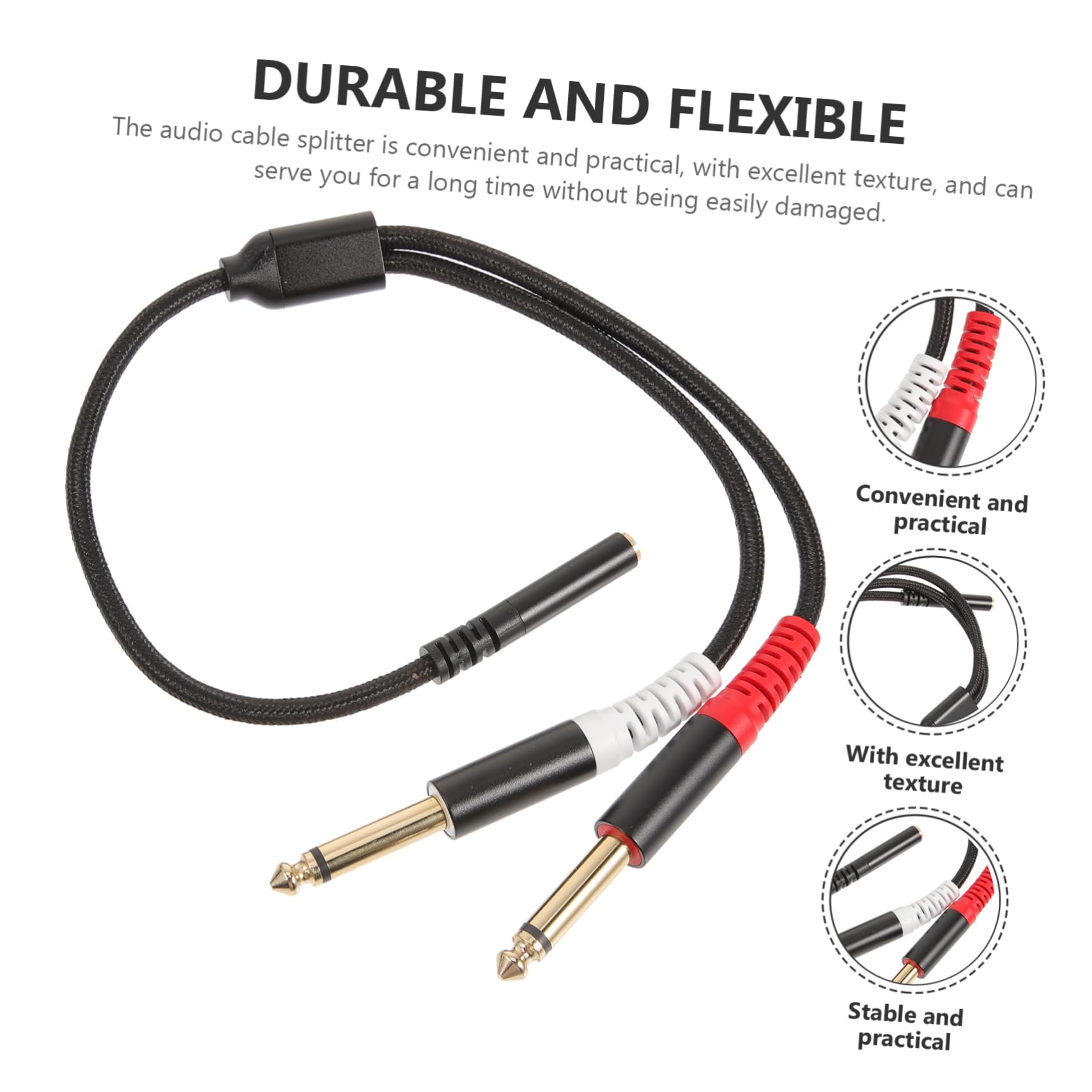 OSALADI 5stücke Audio Adapter Dualer Klinkenstecker Splitter Für Stereo Und Mono-anwendungen Für Kopfhörer Lautsprecher Und Instrumente