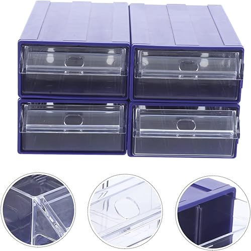 Miniatura 8 de Cabilock Herramientas para el hogar, 4 unidades, caja de zapatos, organizador grueso para el hogar, apilable, soporte de almacenamiento apilable de