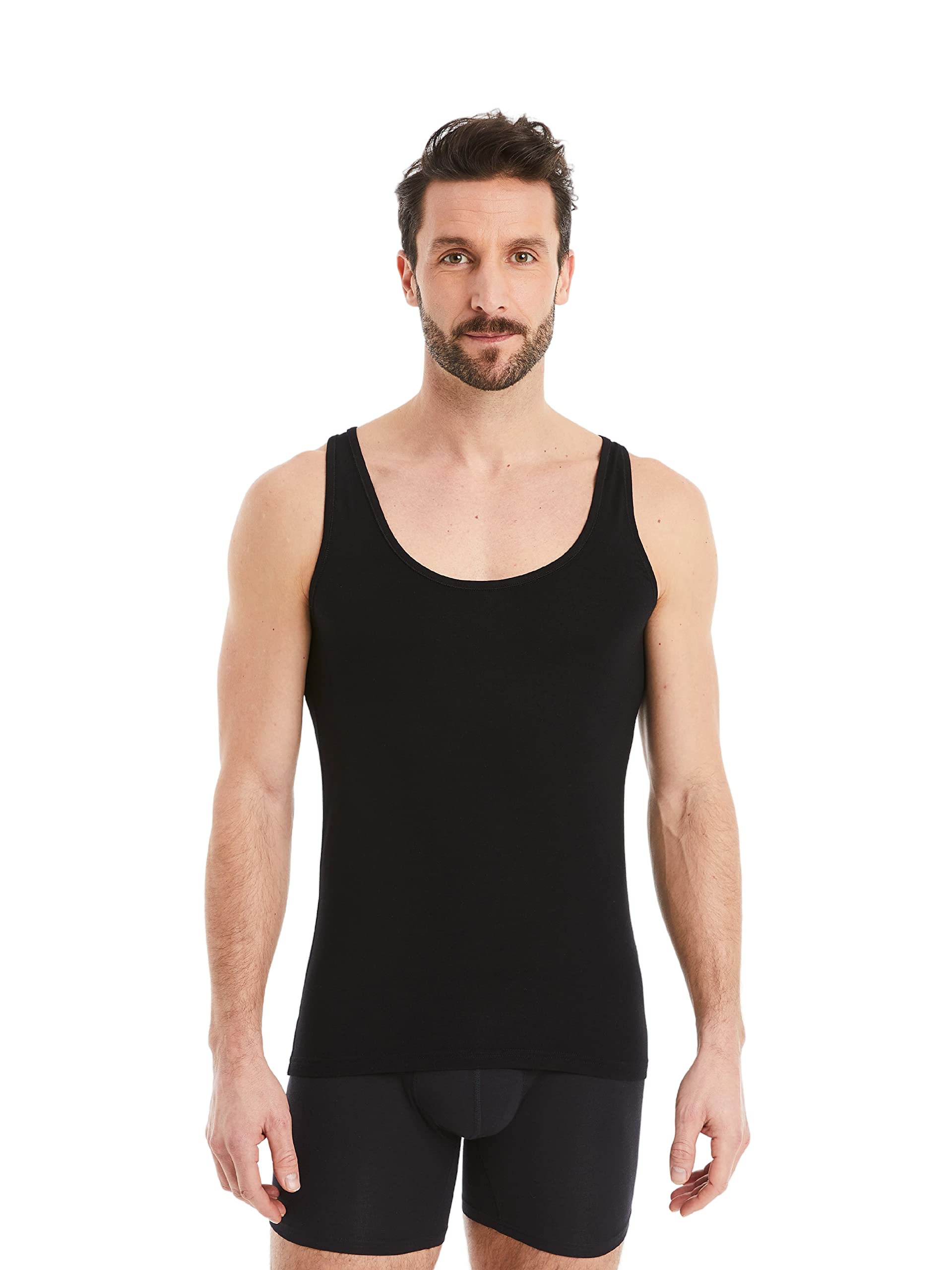 FINN Business Unterhemd Herren Ärmelloses Tank-Top - Unterziehshirt Männer aus original Lenzing® Modal Stoff - Das perfekte Achsel-Shirt unter Hemd und Anzug
