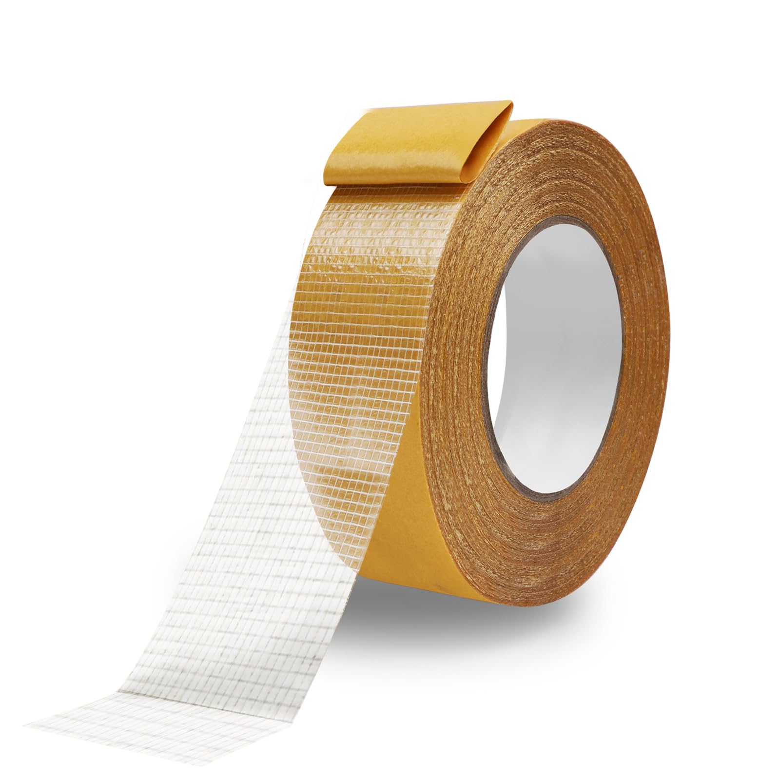 Storystore Double Sided Tape Heavy Duty, 50mm (W) x 50m (L) Double Sided Mounting Tape with Fiberglass Mesh